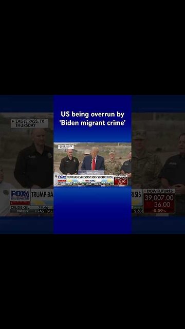 Trump takes a dig at Biden while delivering remarks at the southern border