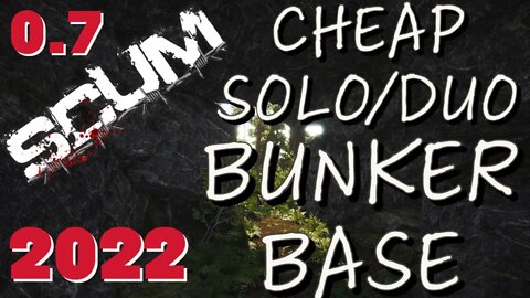 SCUM | Super Cheap Cave Bunker Base!