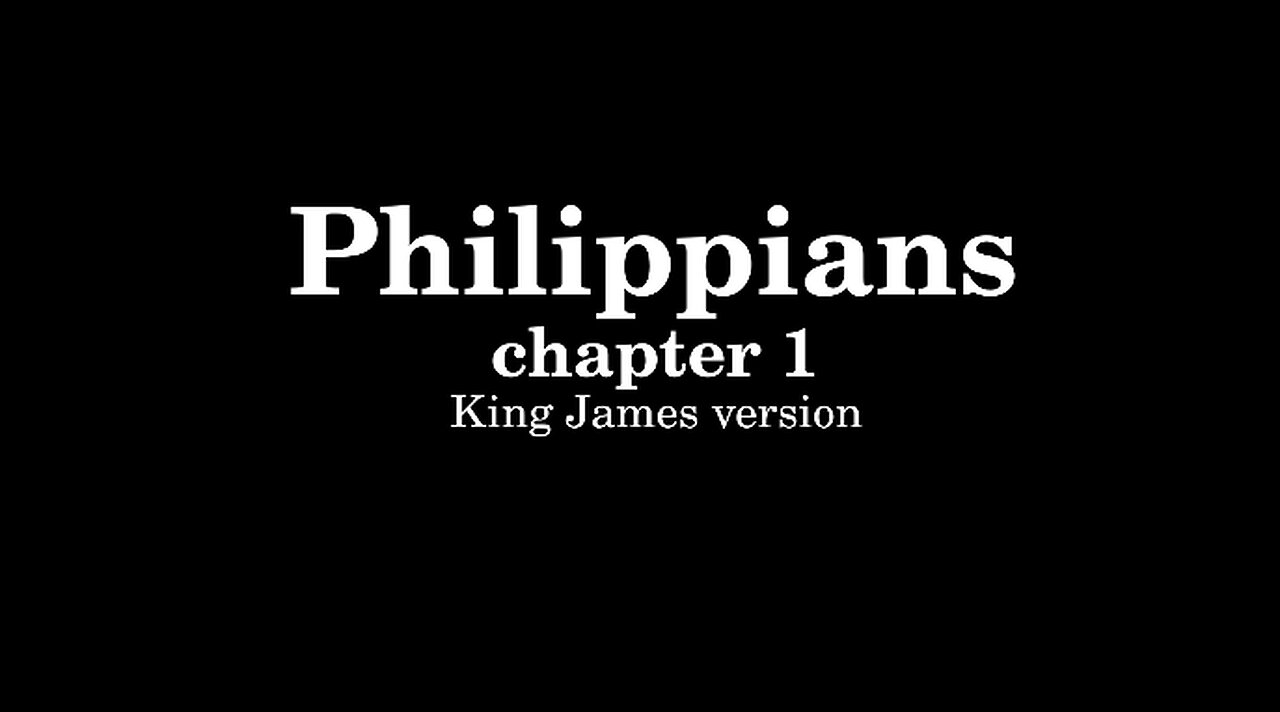 Philippians 1 King James version