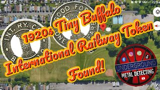 Vintage Buffalo International Railway Token Found - Western New York Park Metal Detecting