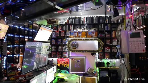 working on the mobile stream setup