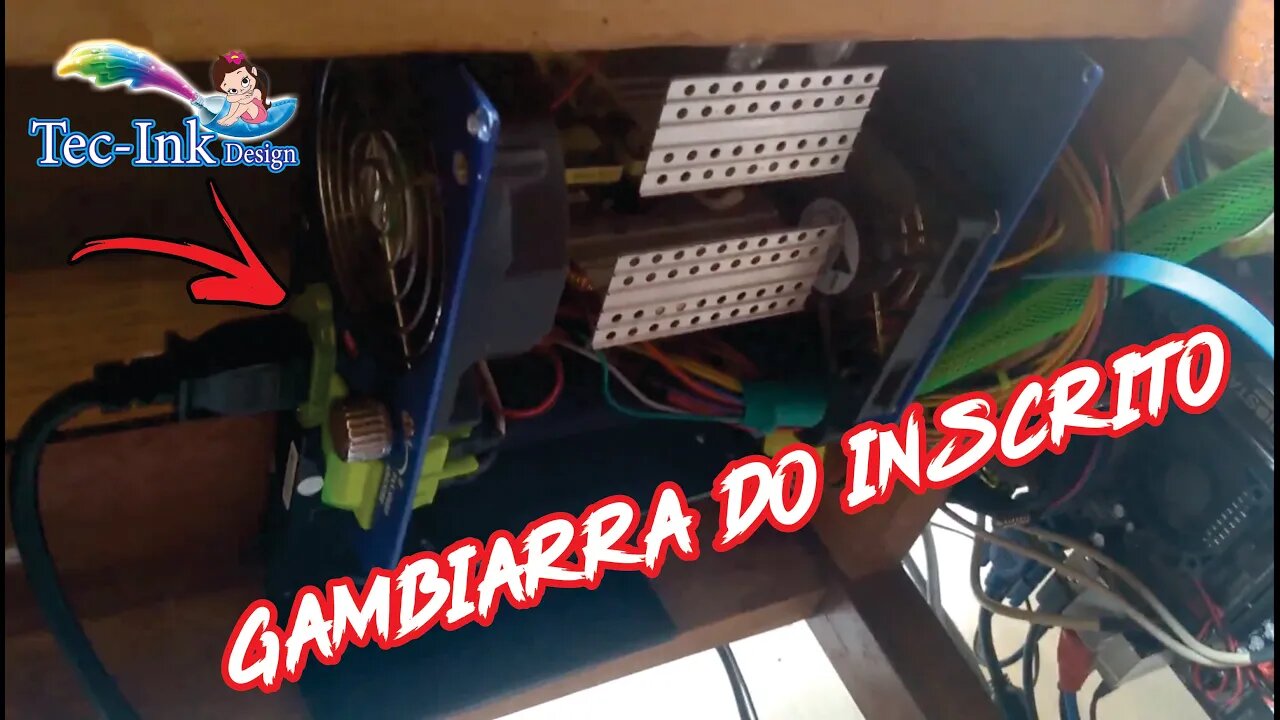 Gambiarra Do Inscrito - VEM NASA ! Pc Montado Em Baixo Da Mesa - Suporte Pra Note De PVC - CISTERNA