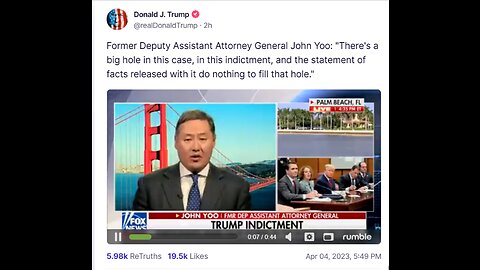 Donald J Trump TS post Apr 04, 2023, 5:49 PM