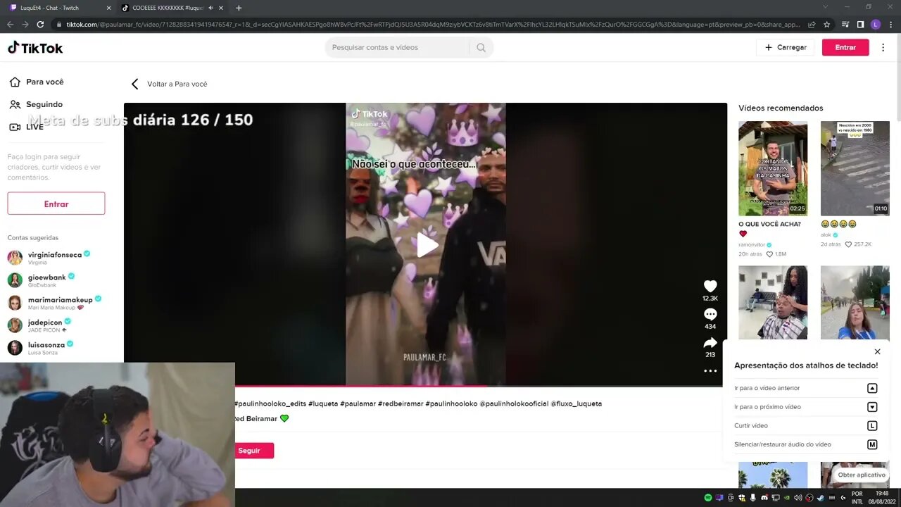 RED BEIRAMAR REACT DO LOMOTIF PAULAMAR #paulinhooloko #luquet4