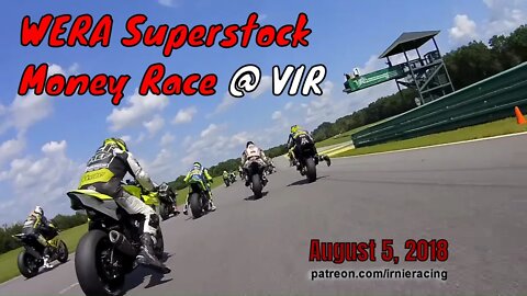 AMA Pro Racers - Superstock Money Race @ VIR 2018 | Irnieracing Race Motovlog