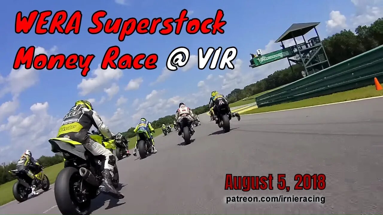 AMA Pro Racers - Superstock Money Race @ VIR 2018 | Irnieracing Race Motovlog