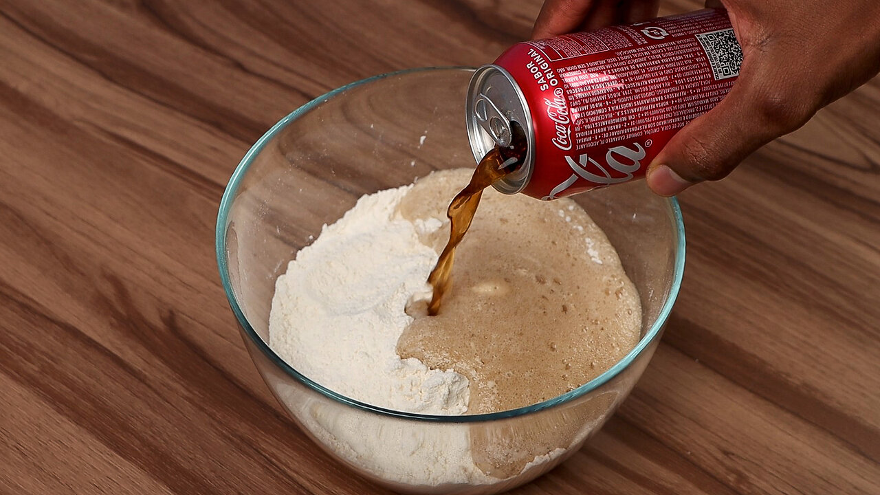 Pour Coke into the wheat flour and see what happens!
