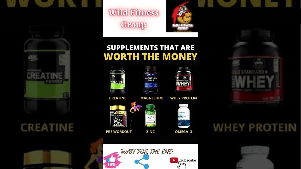 🔥Supplements that are worth money🔥#shorts🔥#wildfitnessgroup🔥2 May 2022🔥