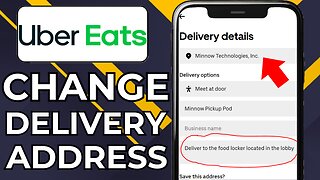 HOW TO CHANGE DELIVERY ADDRESS ON UBER EATS