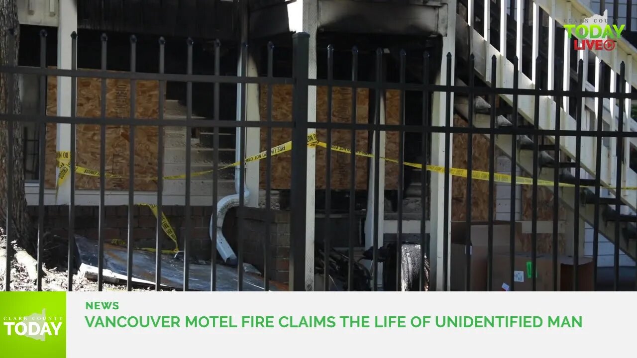 Vancouver motel fire claims the life of unidentified man