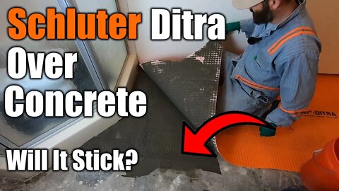 How To Install Schluter Ditra In Your Basement So Your Tile Doesn't Crack | THE HANDYMAN |