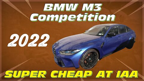 Brand New 2022 BMW M3 Competition at IAA Already For Cheap