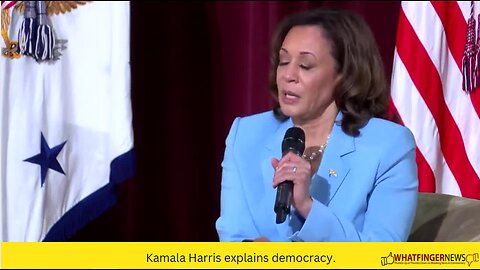 Kamala Harris explains democracy.