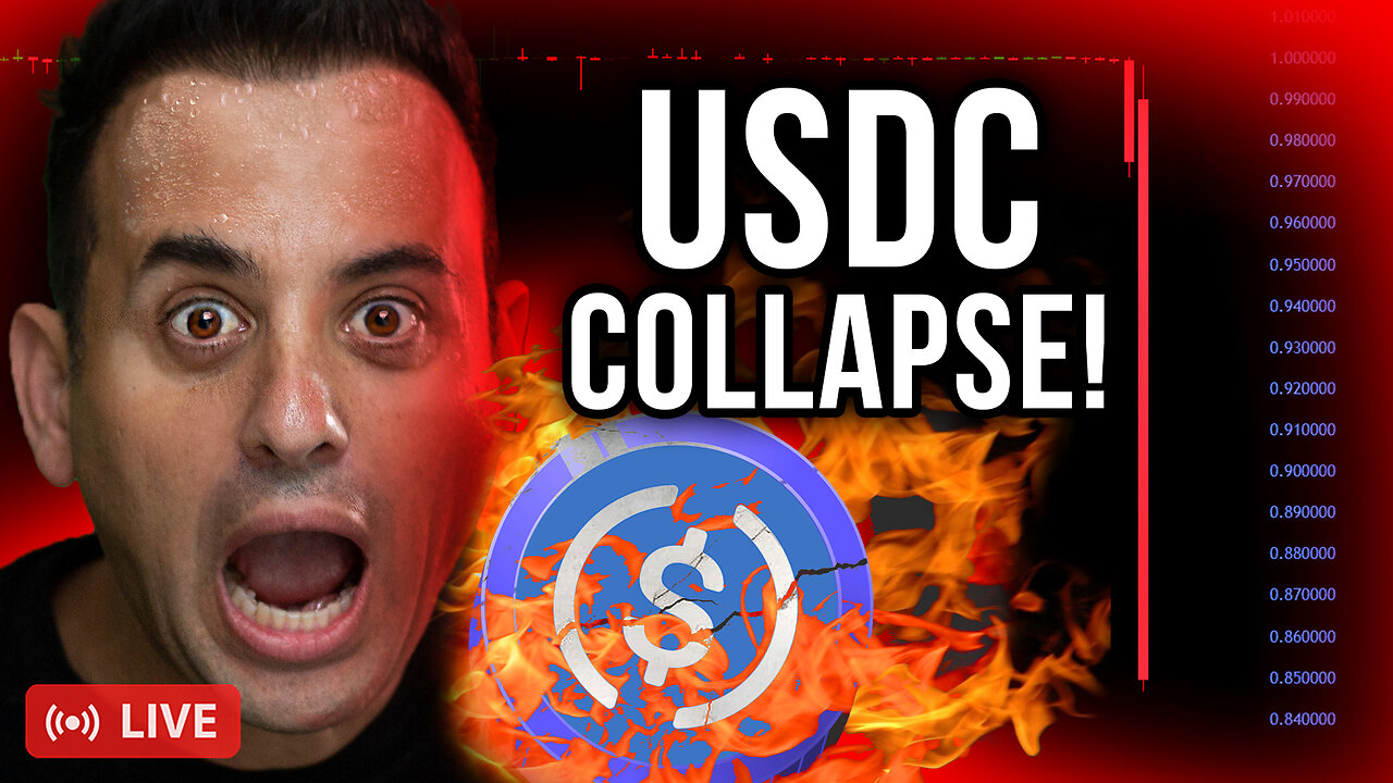 USDC COLLAPSE AND CRYPTO CONTAGION RAPID SPREAD!! (USDT NEXT?)