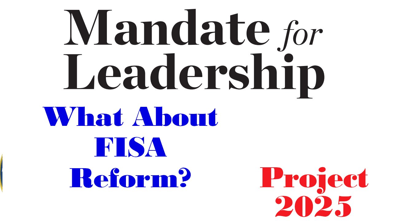 PittCast: Recommended FISA Reforms -Project 2025