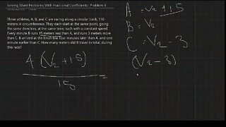 Word Problems With Fractional Coefficients: Problem 3