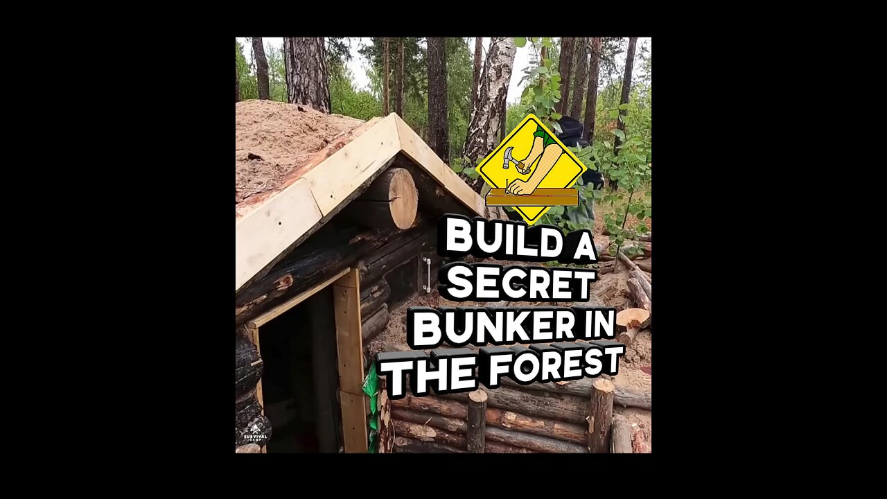 HOW to build a SECRET BUNKER in the forest from START to FINISH 15 days in the forest. WOODWORKING