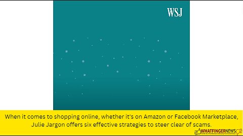 When it comes to shopping online, whether it's on Amazon or Facebook Marketplace