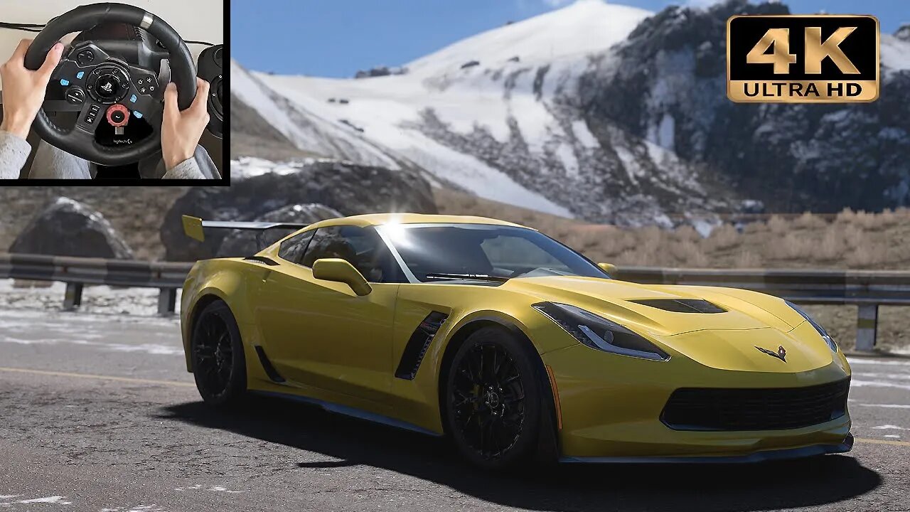 INSANE Chevrolet Corvette Z06 MAD pulling to 300KM/H😱| Forza Horizon 5 | Logitech G29 Gameplay | 4K