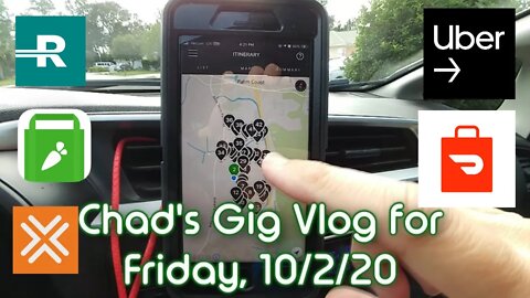 Chad's Ride Along Vlog for Friday, 10/2/20