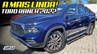 NOVA FIAT TORO RANCH 2.0 4X4 TURBO DIESEL 2022! VERSÃO MAIS LINDA NA COR AZUL JAZZ Fast Car View