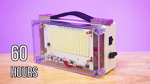 How to Make Portable LED Light, 50 Hours Continuous Light