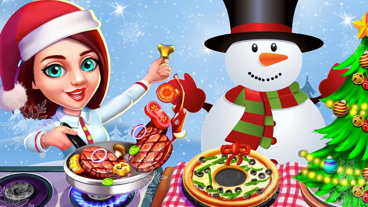 Christmas fever game/cooking🍲🍲 game with level 16,17/ cooking in restaurant/ Andriod gaming land