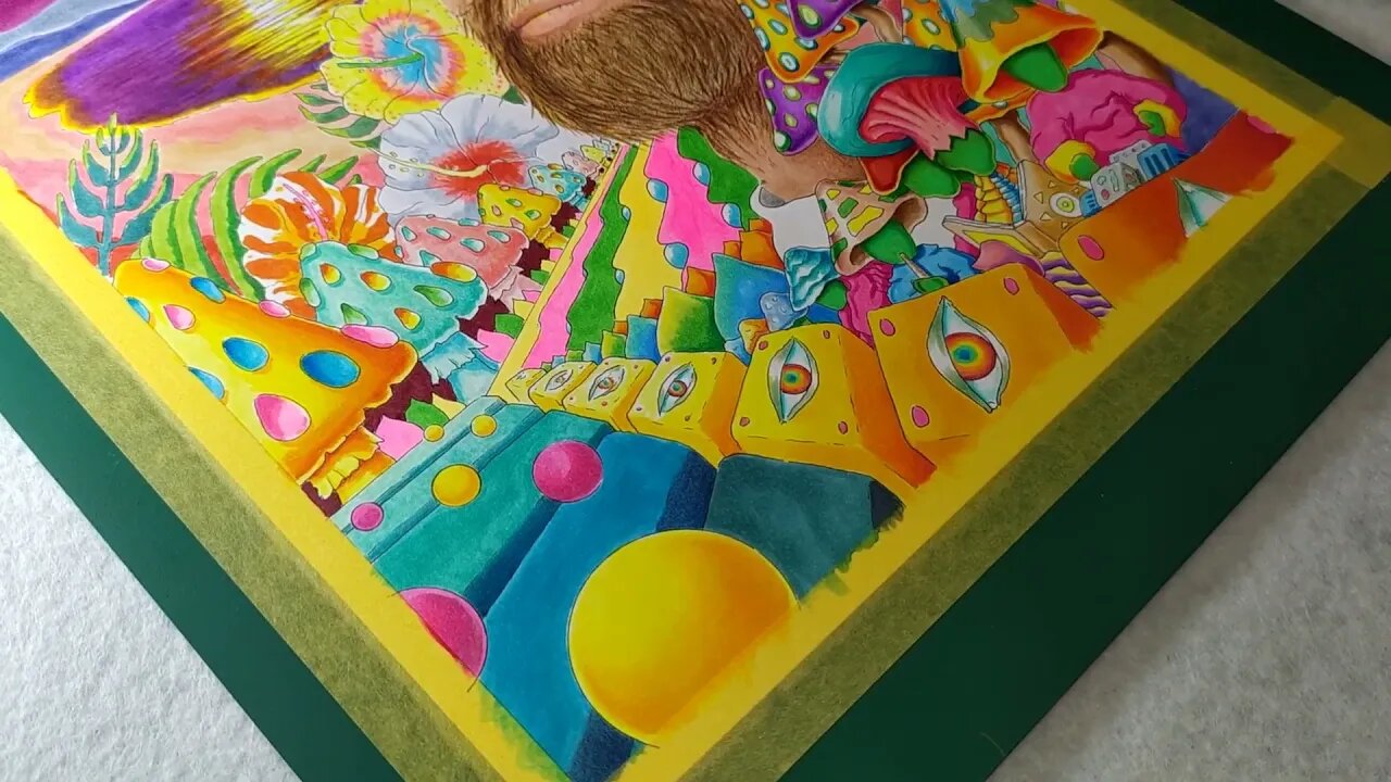 Terence McKenna DMT Elves with Drawing Time Lapse