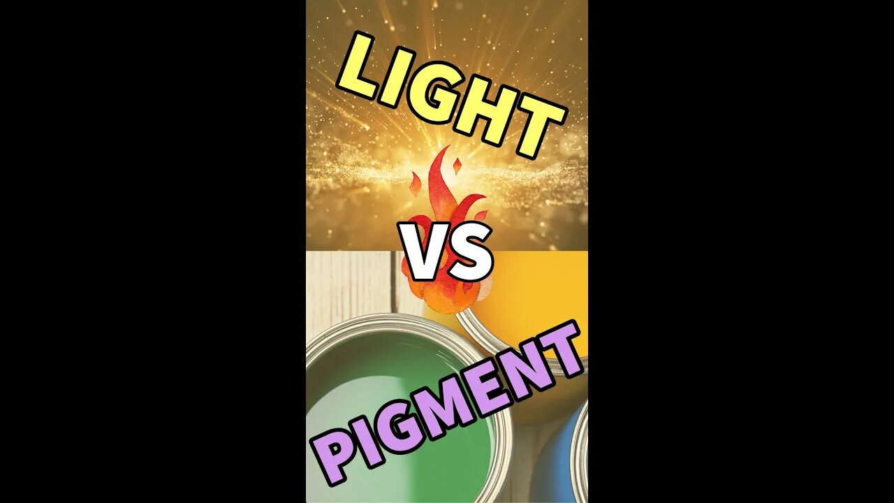 Light vs Pigment | How Light BREAKS the Rules of Color Mixing #shorts