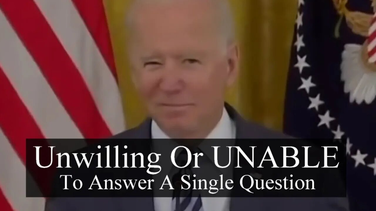 Joe Biden "answering" questions