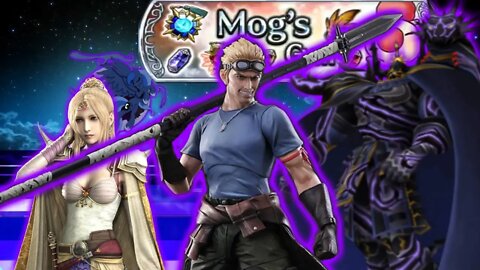 Cid Highwind, Rosa, and Golbez are on a quest for Mog's Gyms