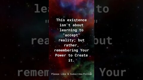 Remember Your Power to Create