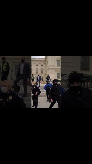 Trump Terrorists Confront Capitol Police at The US Capitol