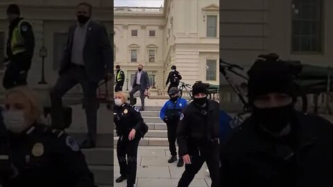 Trump Terrorists Confront Capitol Police at The US Capitol