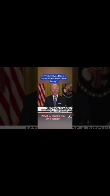 Joe Biden Calls Reporter An SOB!..The President And The Hot Mic #shorts
