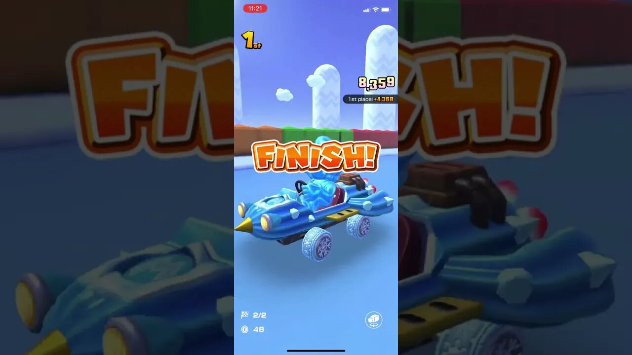 Mario Kart Tour - Cact-Ice Kart Gameplay (Sundae Tour Tier Shop Reward)