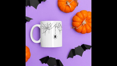 Halloween Spider Mugs