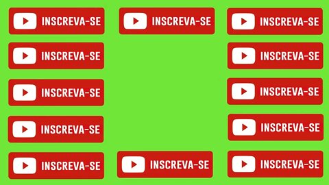 Chroma key botão inscreva-se green screen