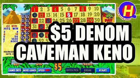 Caveman KENO from Cosmopolitan High Limit Room!