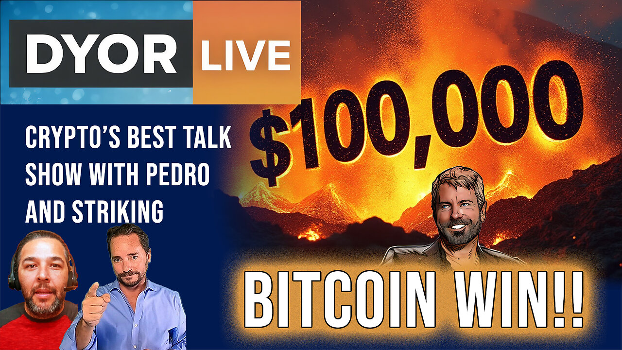 DYOR Live: Bitcoin hit RECORD All Time High! 100,000 USD