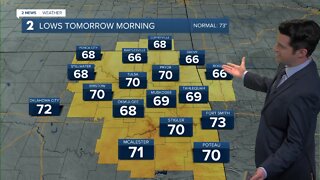 Cooler morning lows