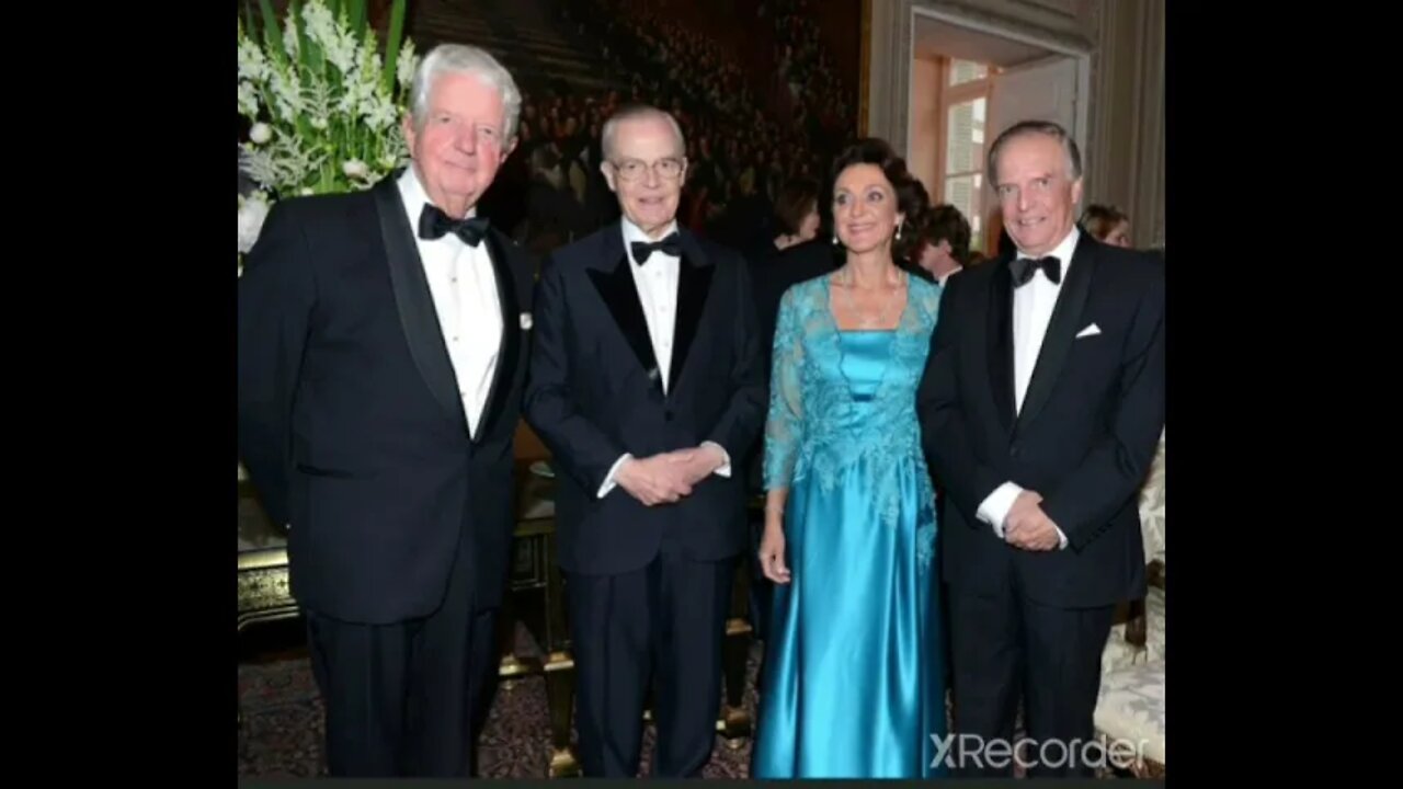 Principes Dom bertrand, Dom Antônio e a princesa Dona Christine com o primo arquiduque da Austria