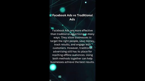 Facebook Ads v/s Traditional Ads #facebookads