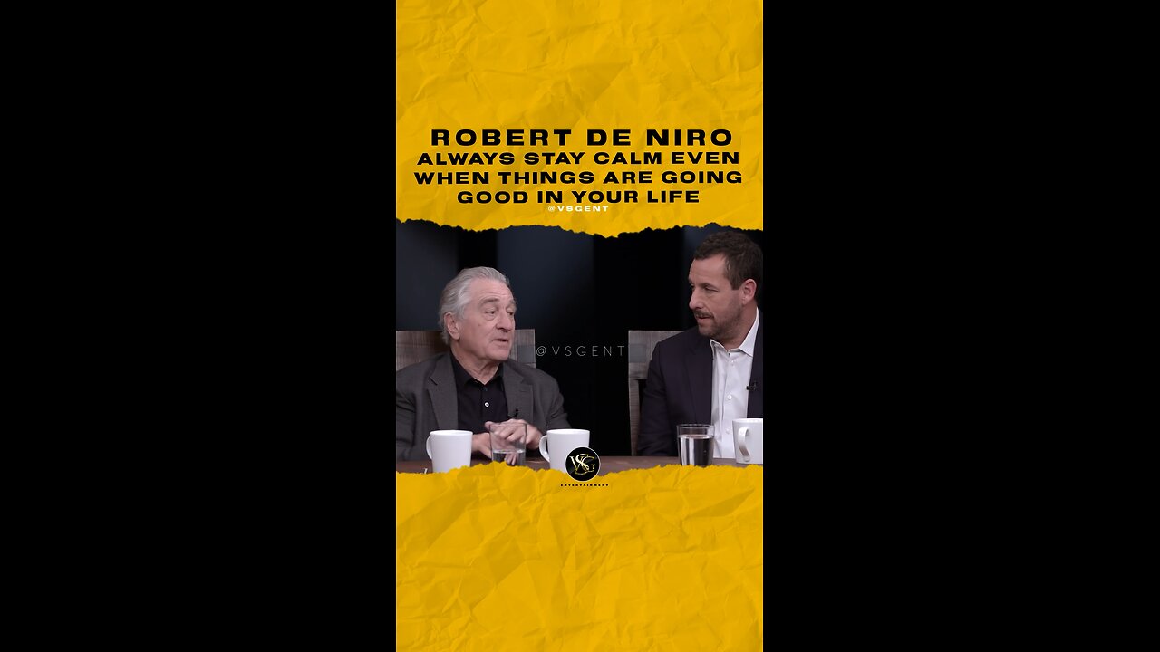 #robertdeniro Always stay calm even when things are going good in life. 🎥 @hollywoodreporter