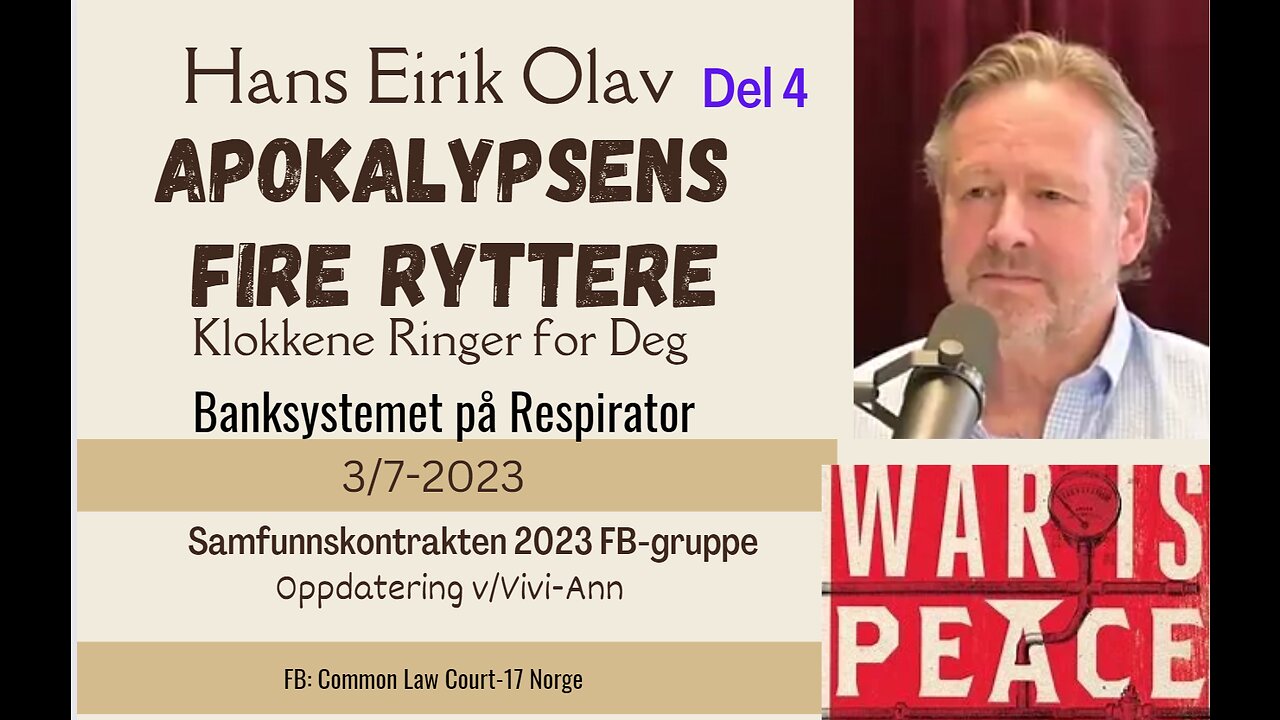 2023-07-03 Hans Eirik Olav - Klokkene Ringer for Deg - Samfunnskontrakten