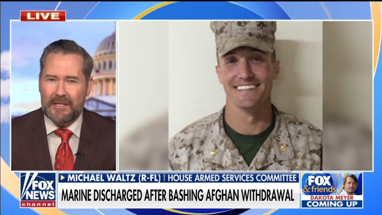 Rep Waltz: I Hope Discharged Marine Who Ripped Biden's Botched Afghan Withdrawal Runs for Office