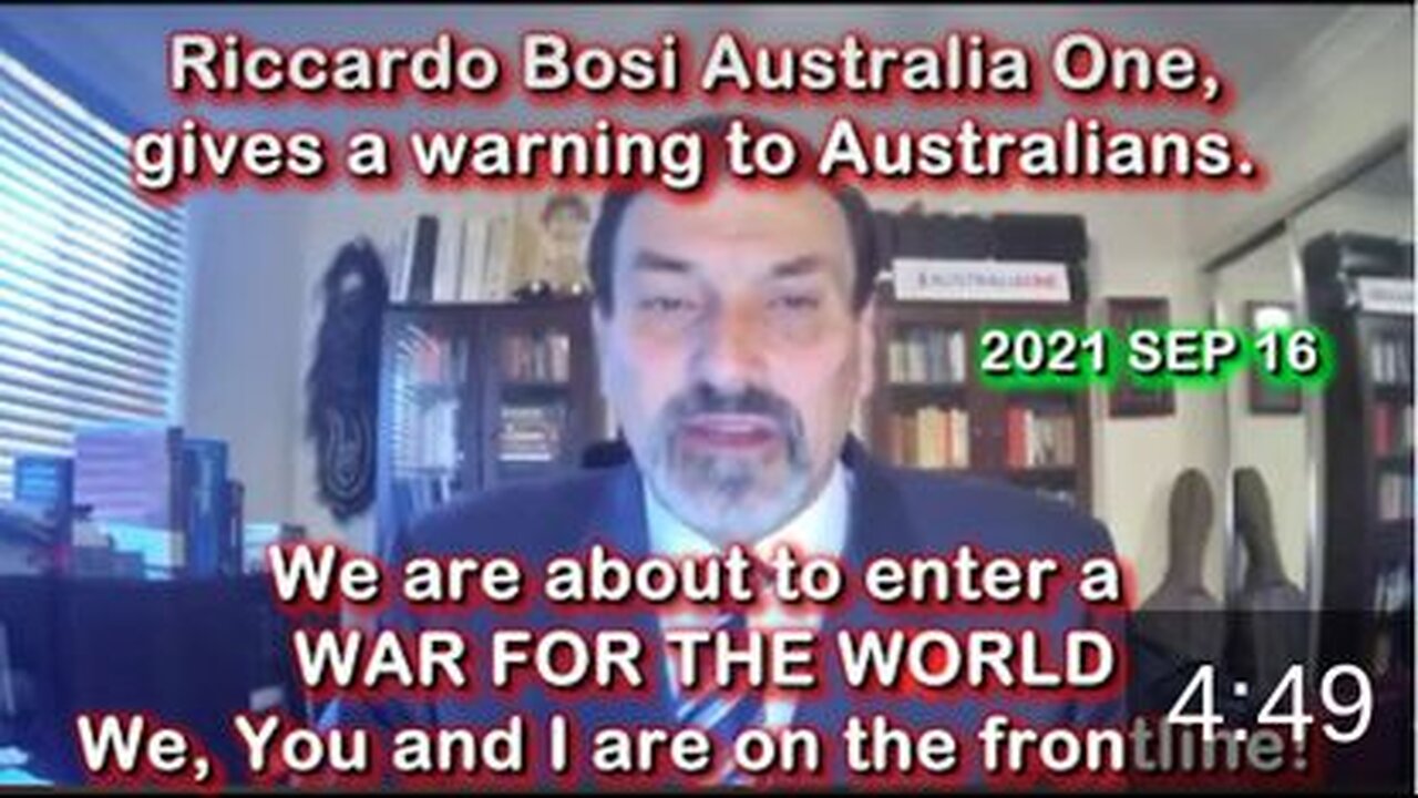 Aussies: We are Entering a "WAR FOR THE WORLD" – 9/16/21