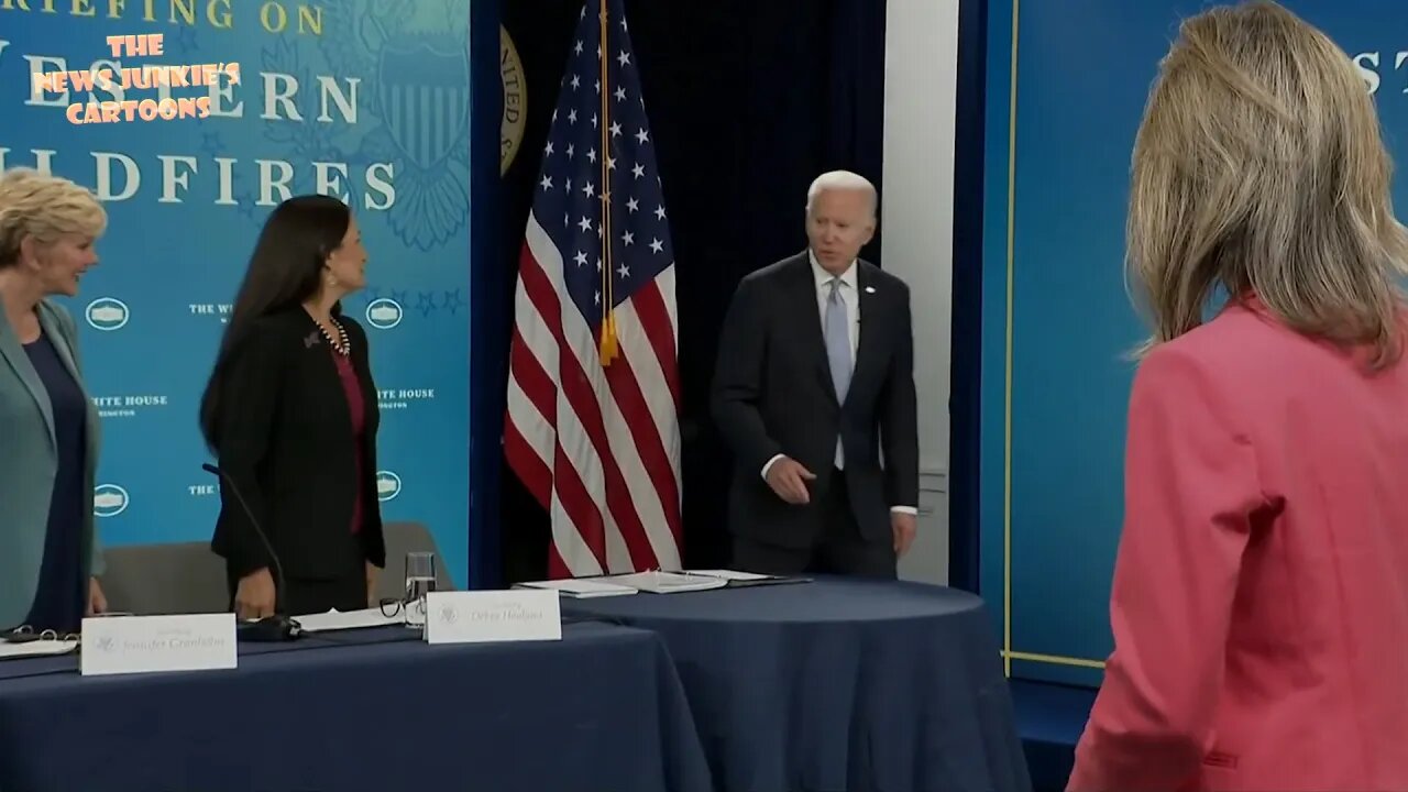 Biden greets his grateful cabinet.