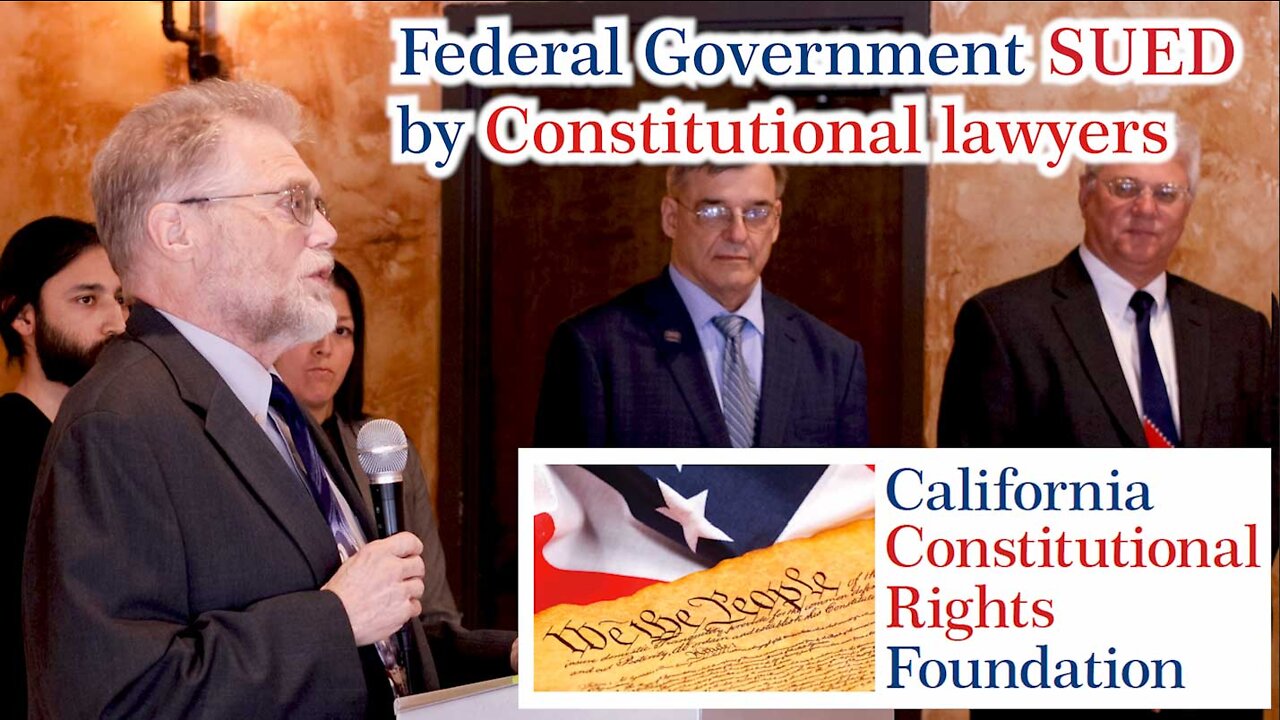 CCRF Press Conference: Federal Government SUED by Constitutional Lawyers