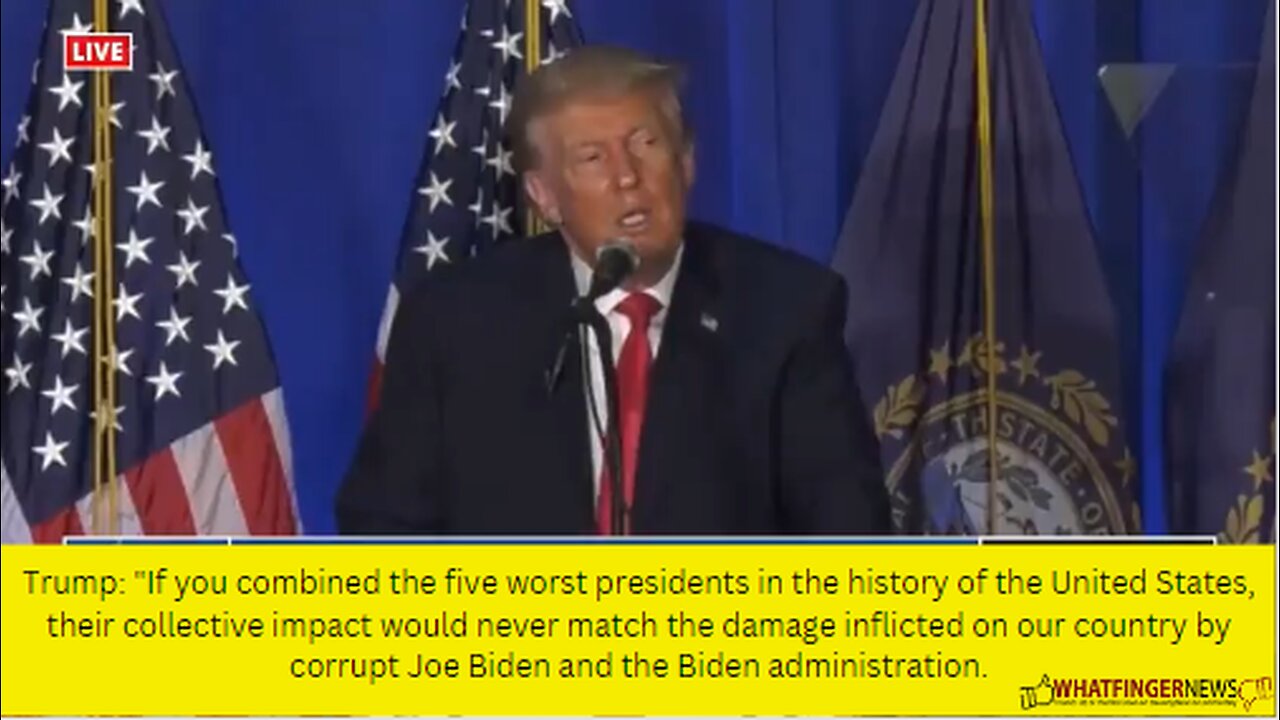 Trump: "If you combined the five worst presidents in the history of the United States